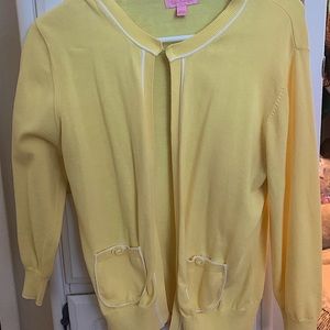 Lilly Pulitzer Yellow cardigan